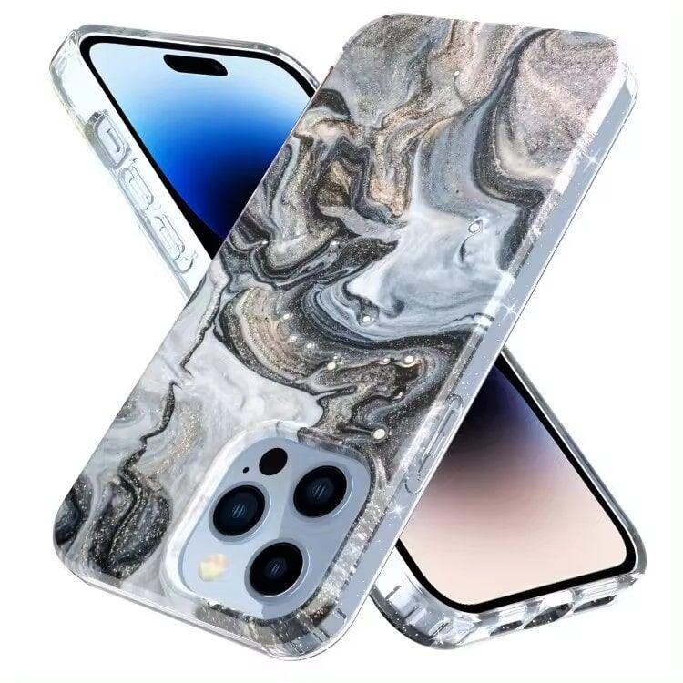 IMD colored marble TPU case