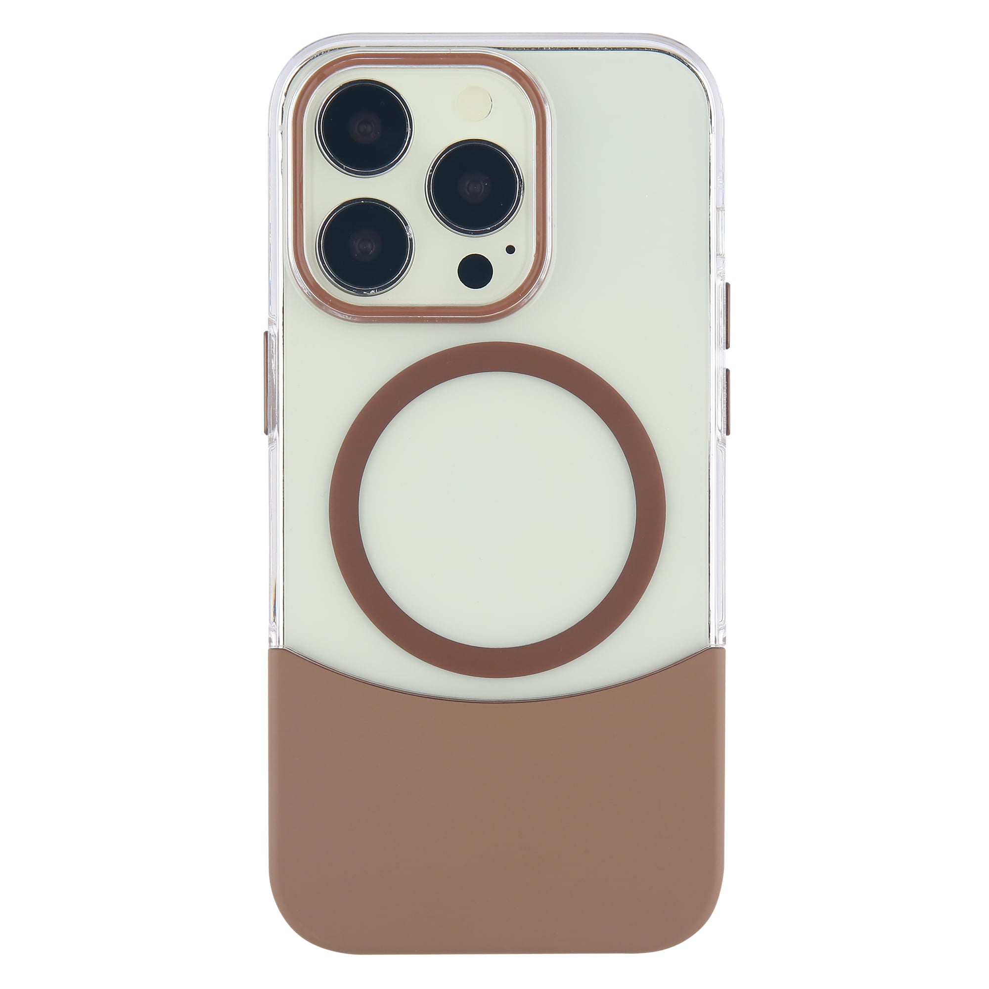 2 in1 tough magsafe detachable case milk tea pink