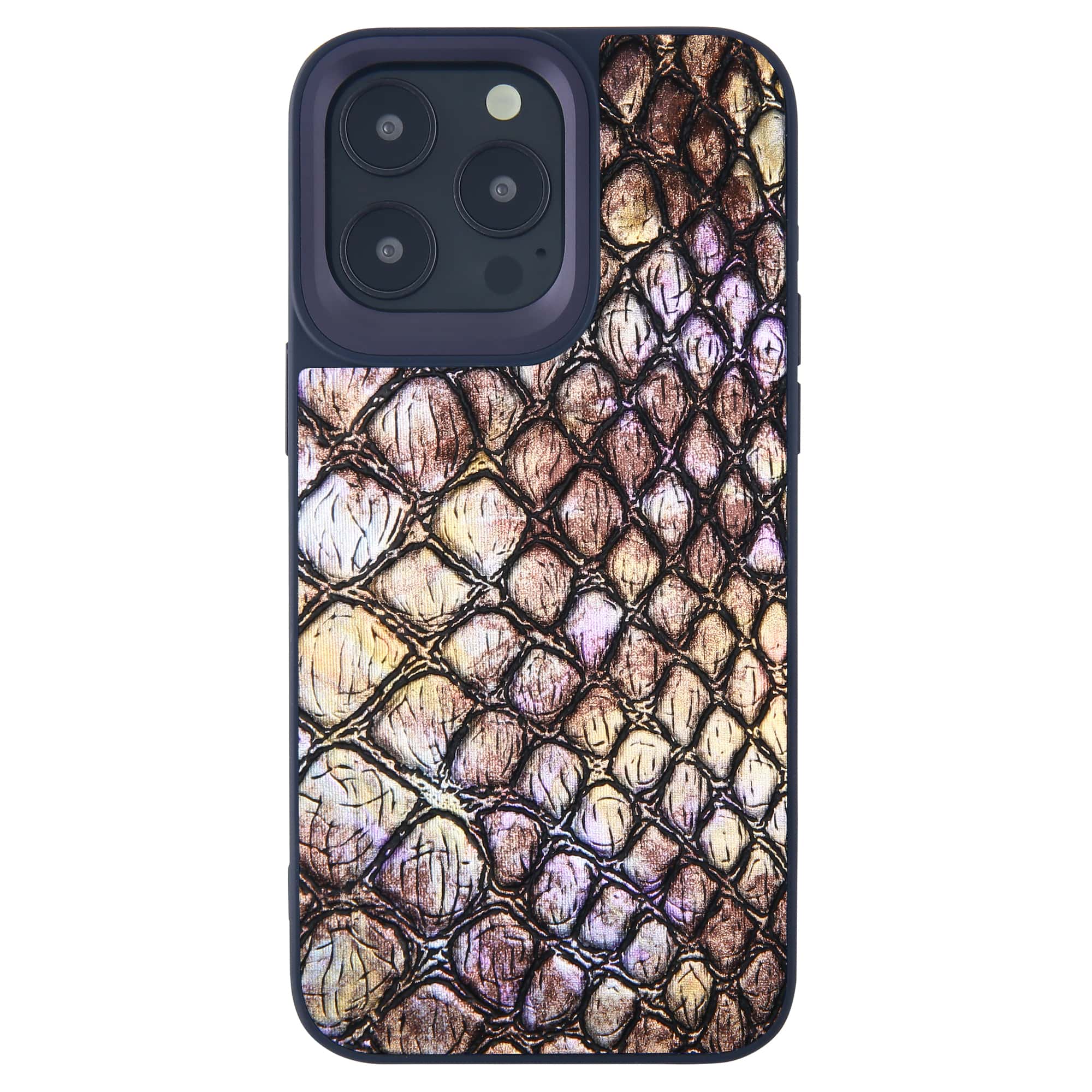 gradient colorful crocodile iphone 15 pro case