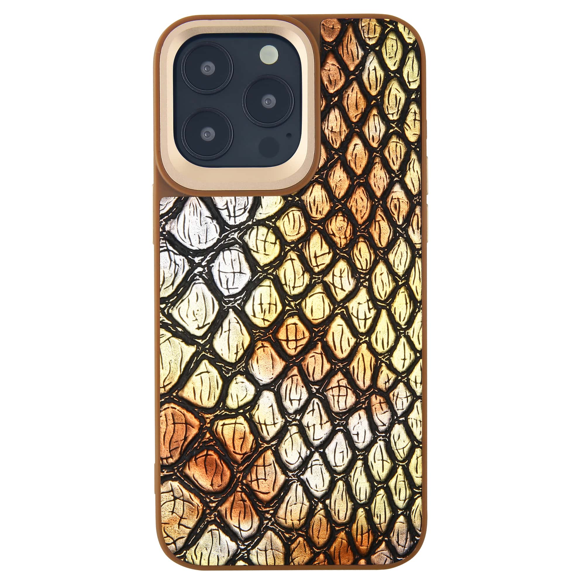 gradient colorful crocodile iphone 15 pro case