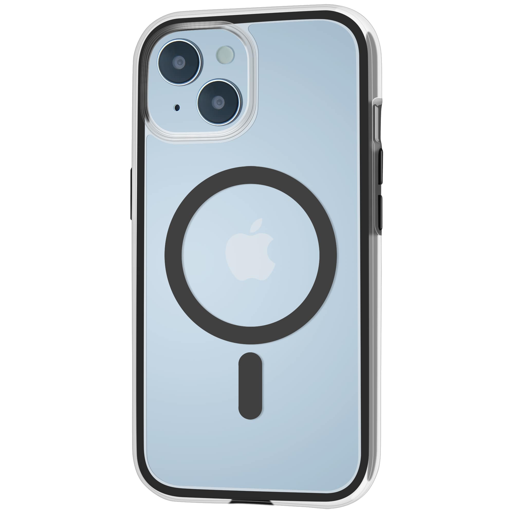 magnetic back case with flexible airbag matte black