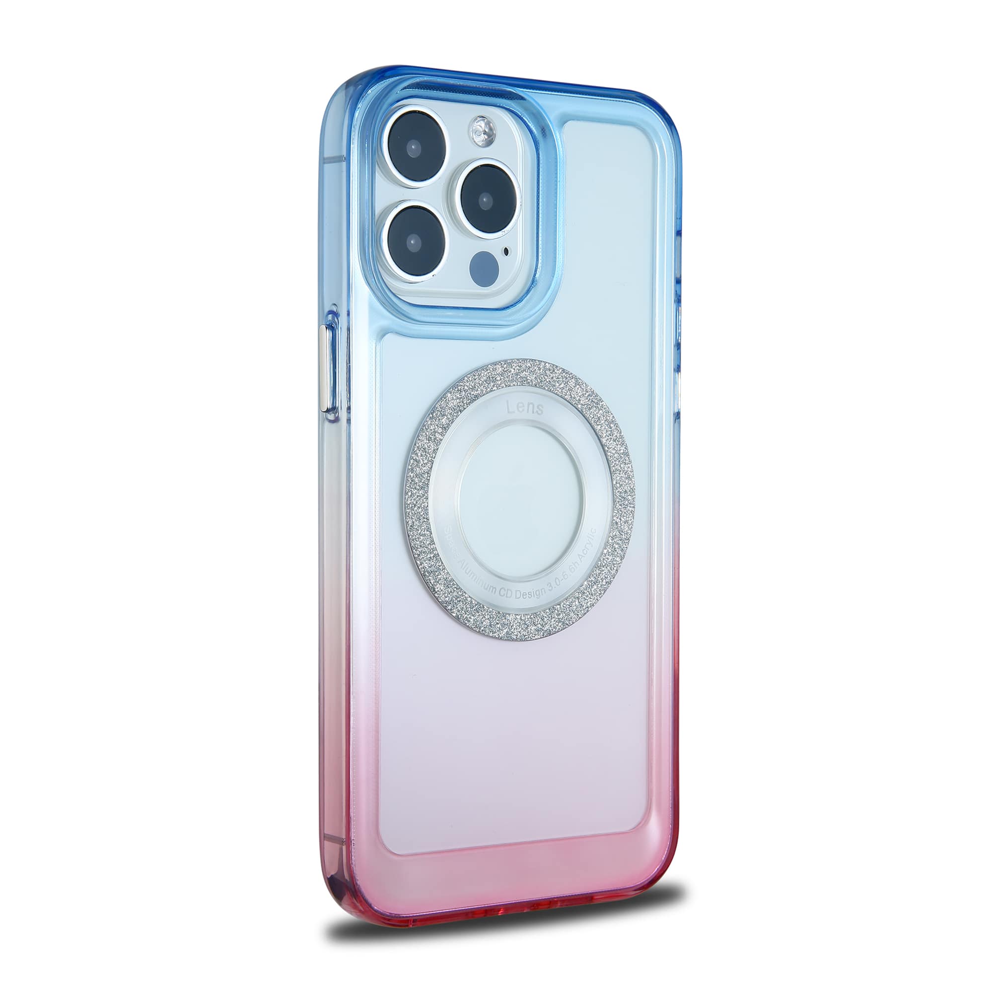 mix colorful gradient iphone case blue red