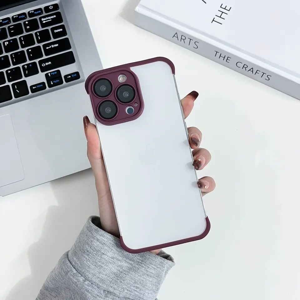 Real Bare Four Corner Protector For iPhone