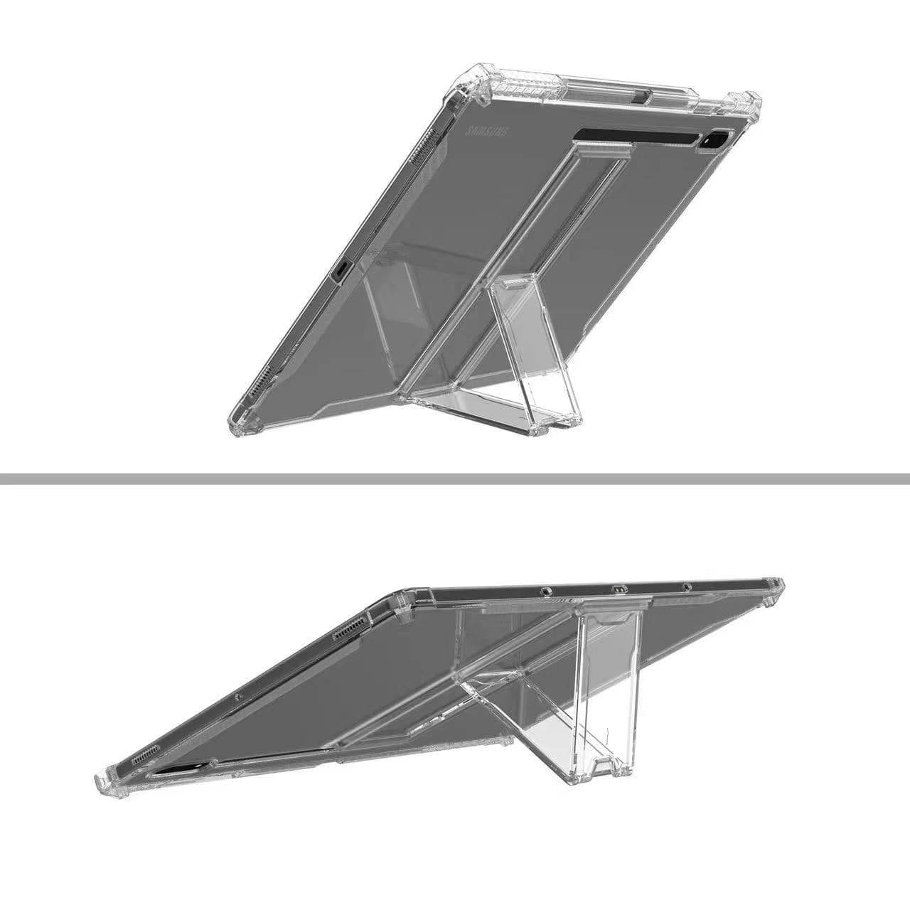 Clear Tablet Case with Kickstand Pencil Holder