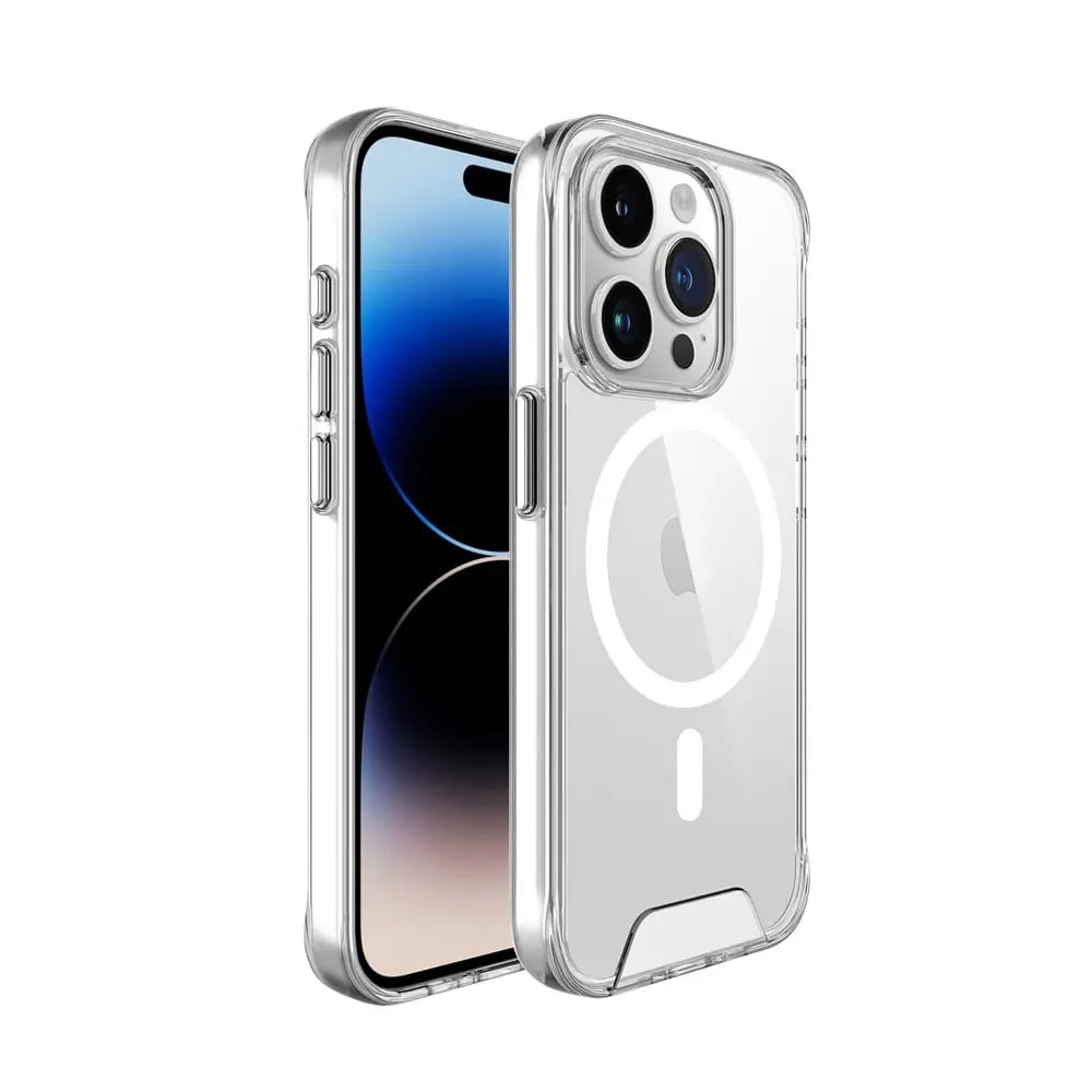 2 in 1 magnet transparent TPU case