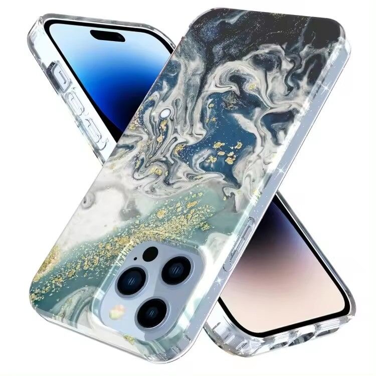 IMD colored marble TPU case