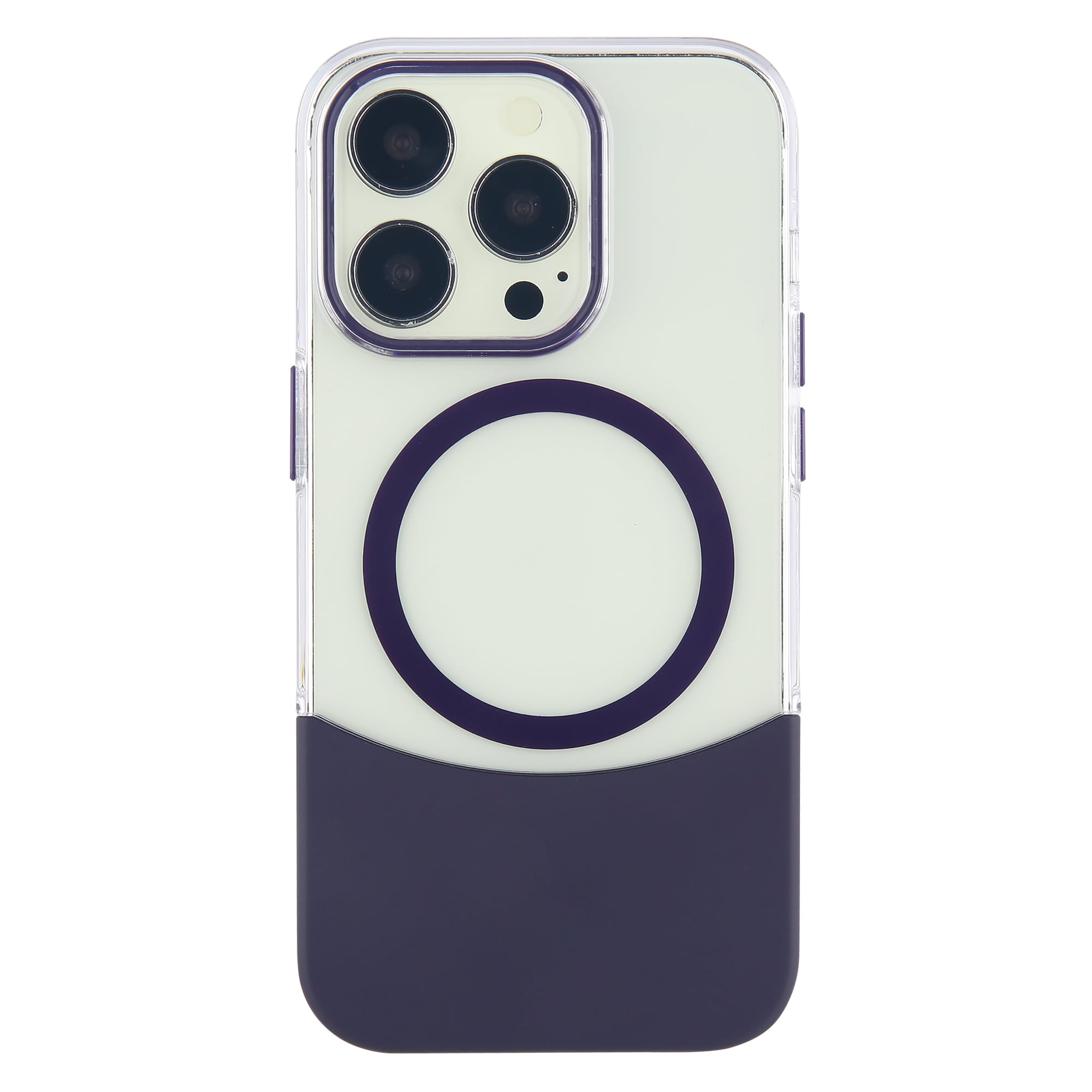 2 in1 tough magsafe detachable case dark purple