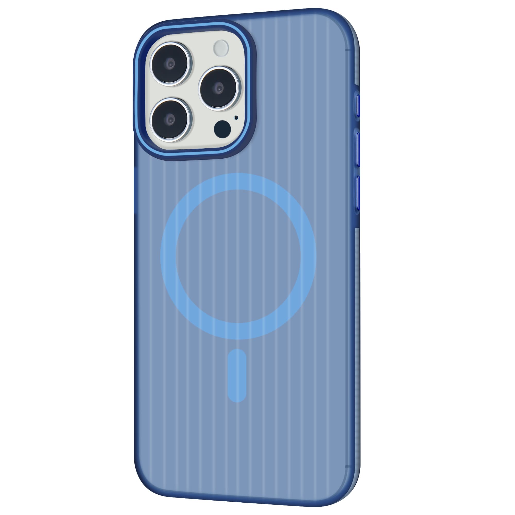corrugated design magnetic case blue