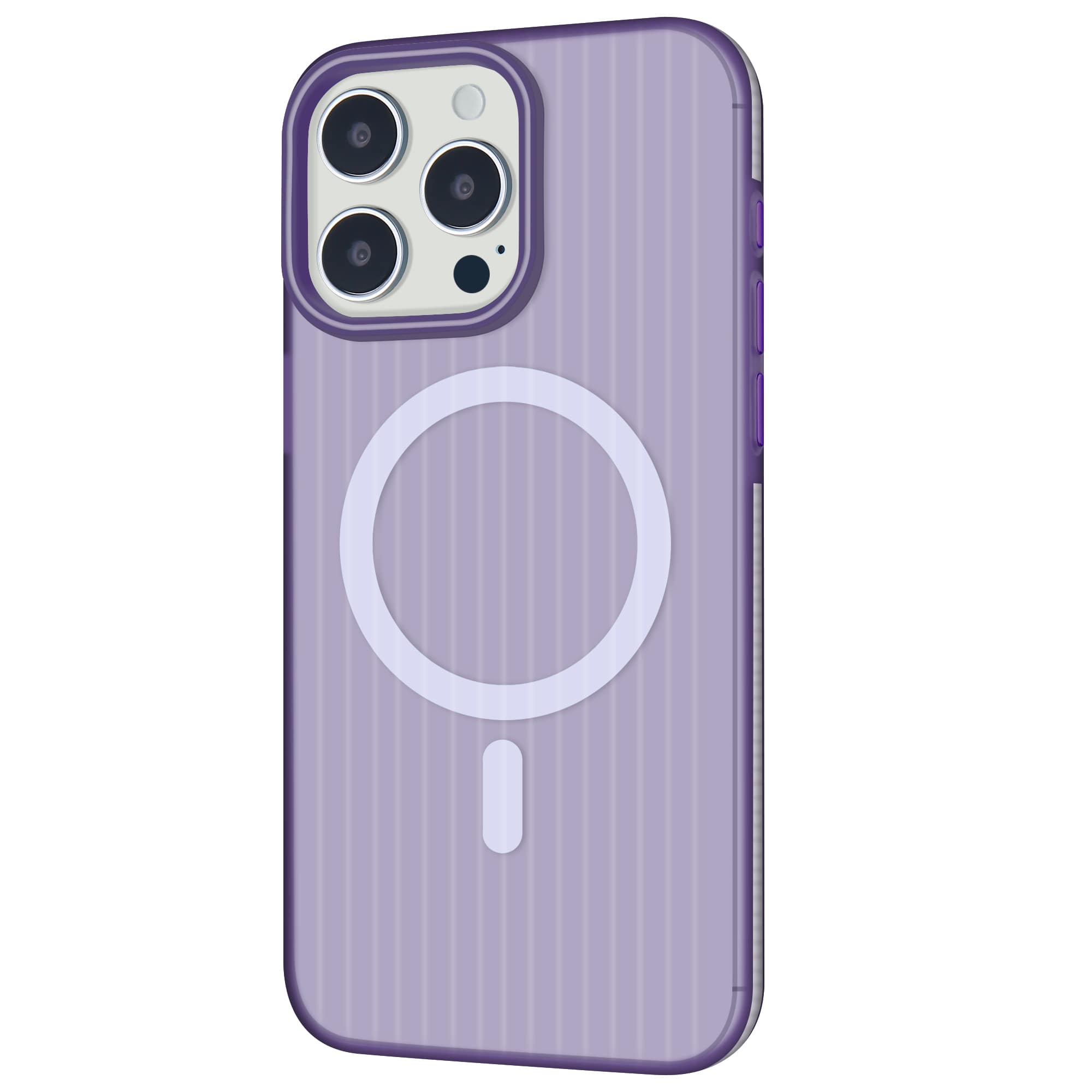 corrugated design magnetic case light purple