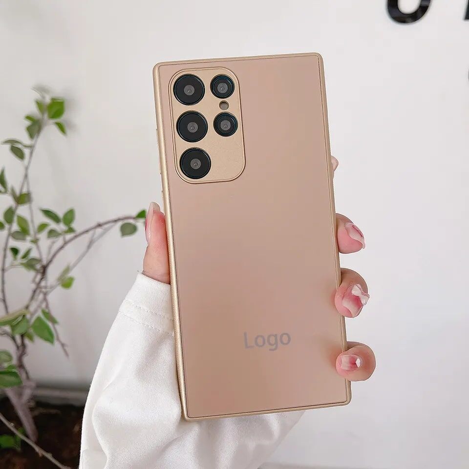 Anti fingerprint tempered glass phone case