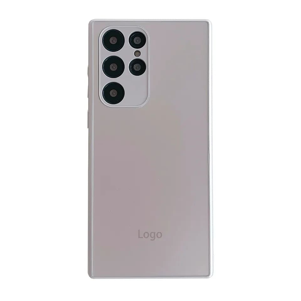 Anti fingerprint tempered glass phone case