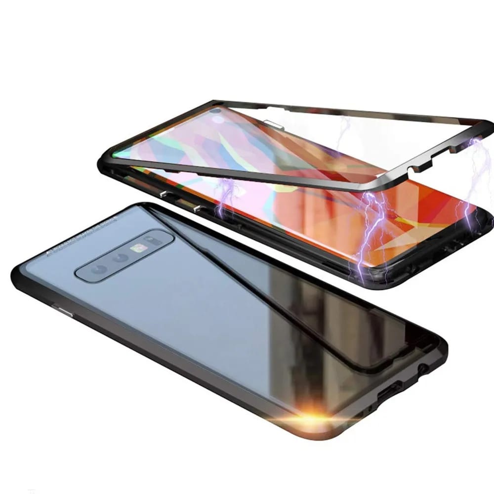 magnetic tempered glass double-sided phone case