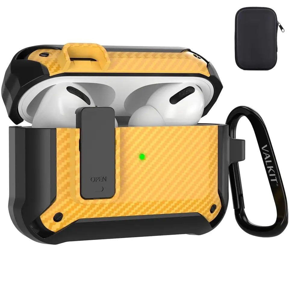 AirPods Pro Case With Keychain and Lock Clip