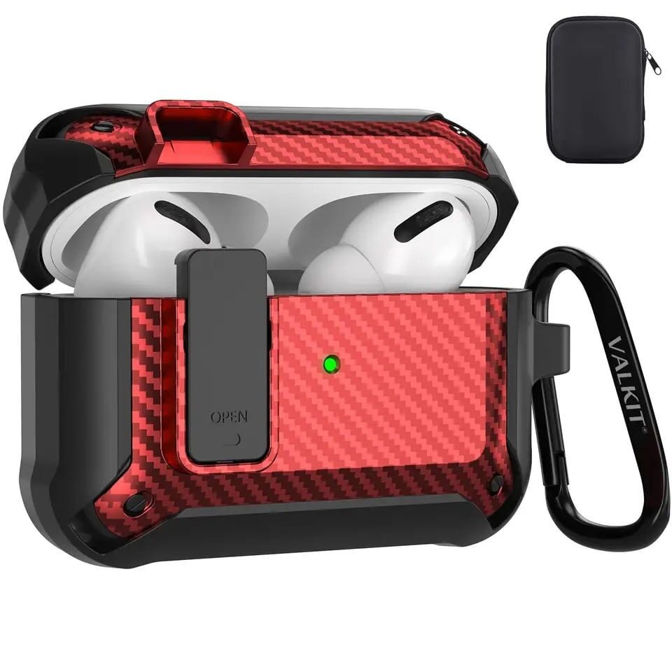 AirPods Pro Case With Keychain and Lock Clip