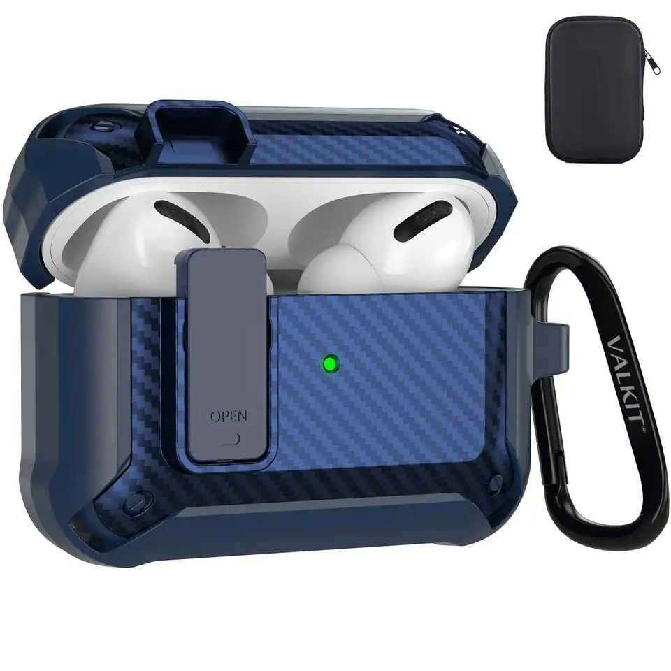 AirPods Pro Case With Keychain and Lock Clip