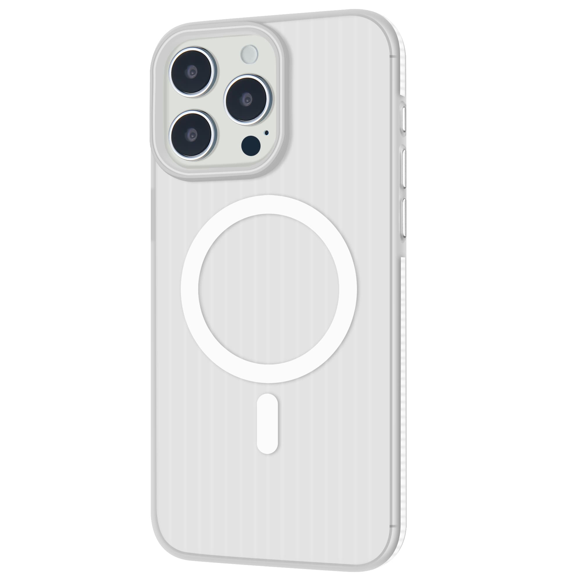 corrugated design magnetic case clear transparent